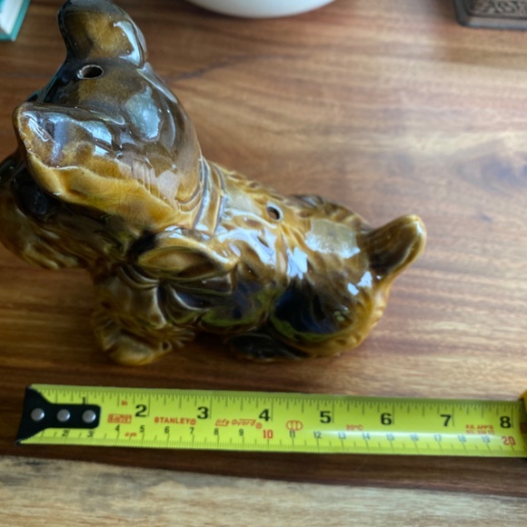Gold Castle Porcelain Terrier Scotty Ceramic DOG Tea Candle Incense Holder Brown - Picture 6 of 10
